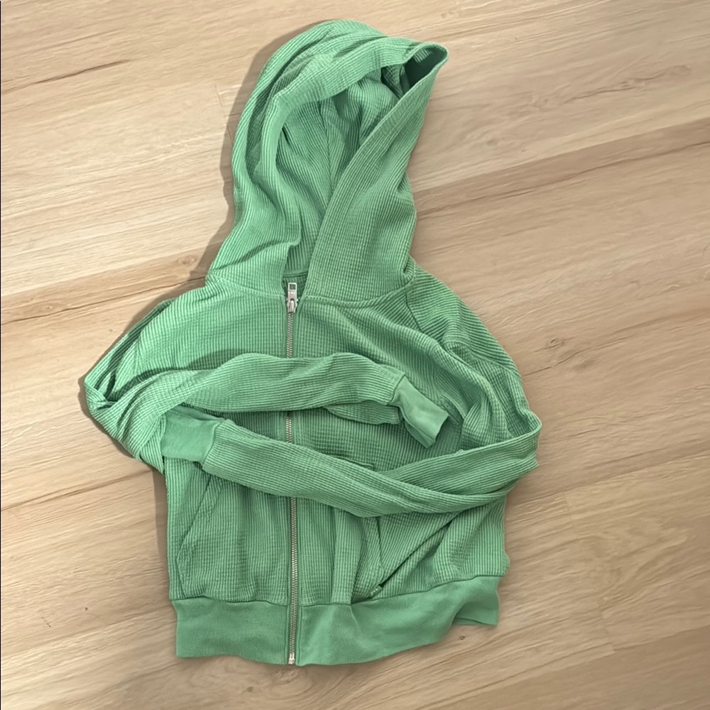 Aritzia Green Hooded Jacket